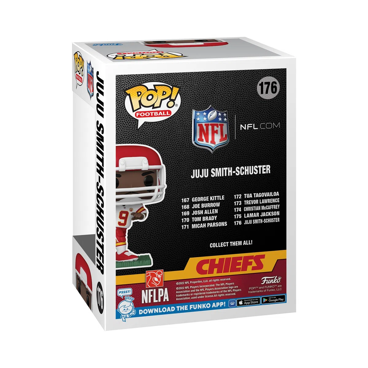 Funko POP! NFL: Steelers - Ju Ju Smith Schuster Ju Ju Smith Schuster - (Away) - Figuras Miniaturas Coleccionables Para Exhibición - Idea De Regalo - Mercancía Oficial - Juguetes Para Niños Y Adultos