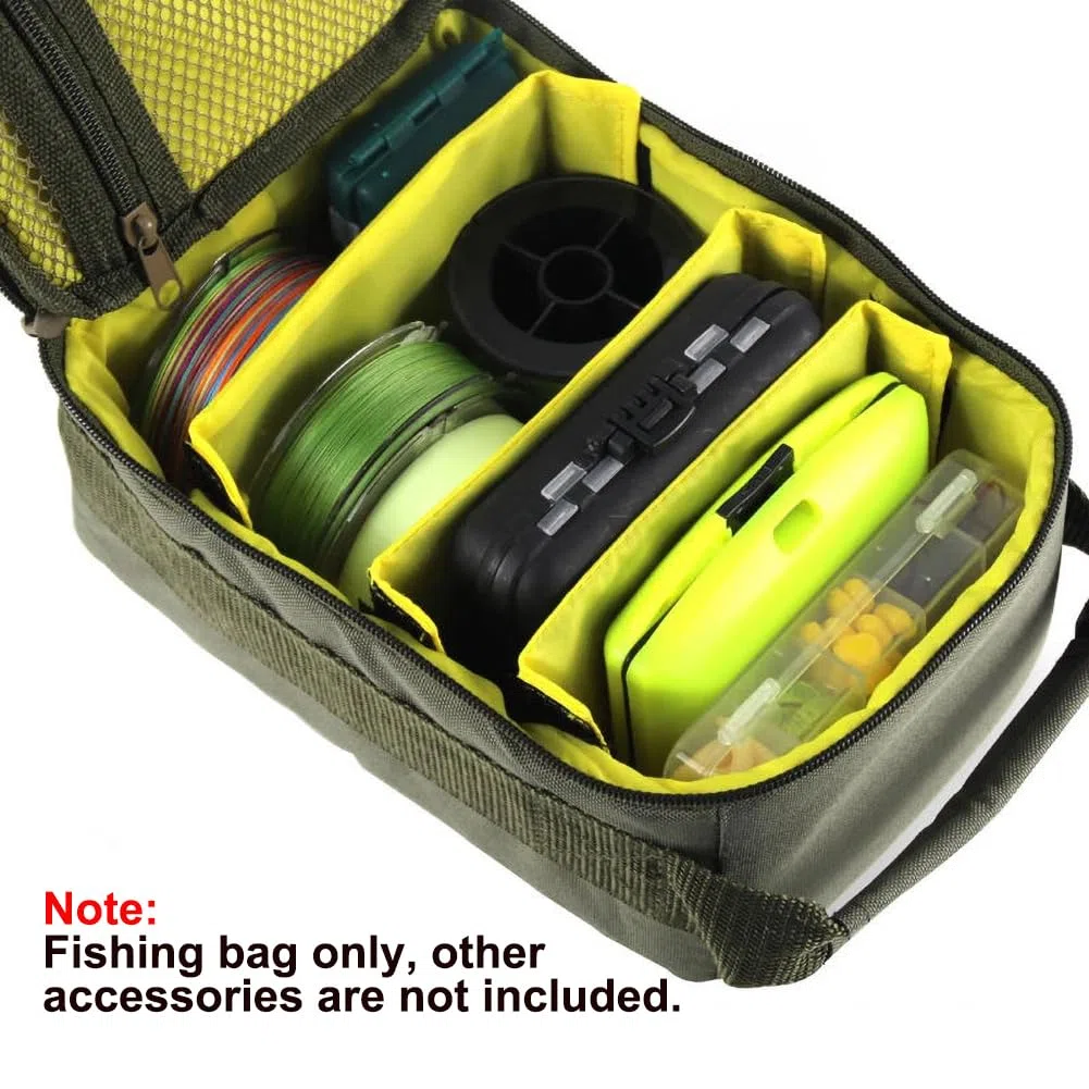 Bolsa de Almacenamiento De Aparejos De Pesca Impermeable, Bolsas De Línea De Carrete De Pesca, Bolsa De Transporte Impermeable para Equipo De Pesca, Organizador De Almacenamiento De Aparejos