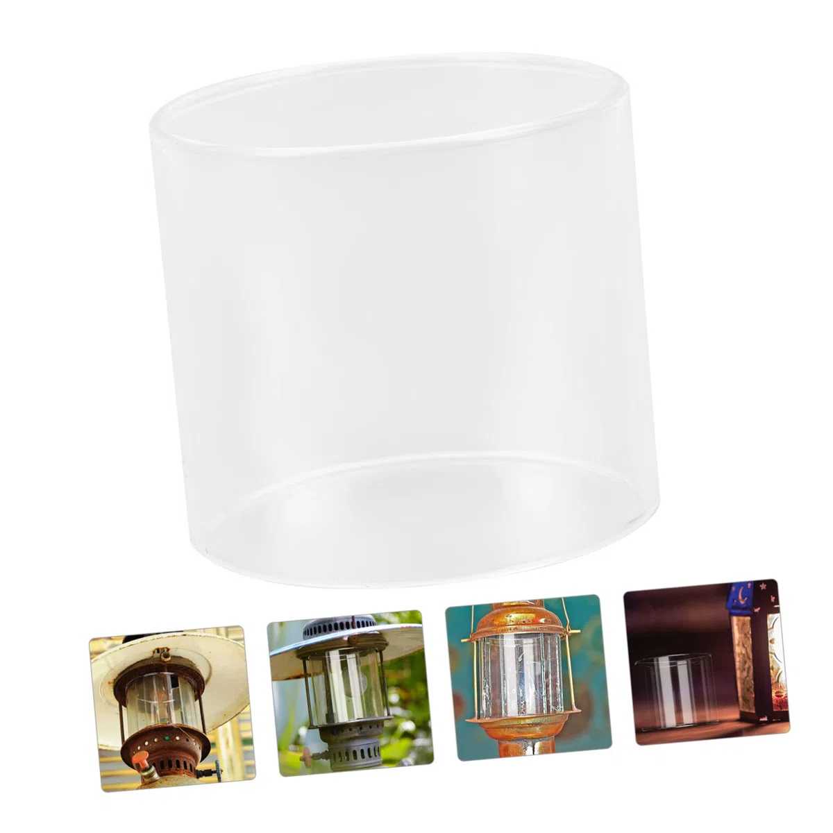 TEHAUX Sombra De La Linterna De Gas De Cristal Para Camping Protector Ligero Y Transparente Cubierta Para Linternas De Gas Al Aire Libre