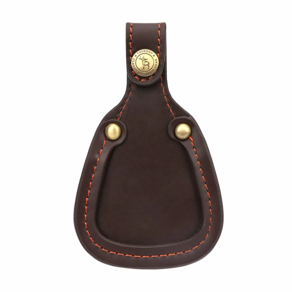 Tirón de Tourbon Pistola de caza Refuerzo de barril Toe Protector Pad Grueso Cuero - Marrón
