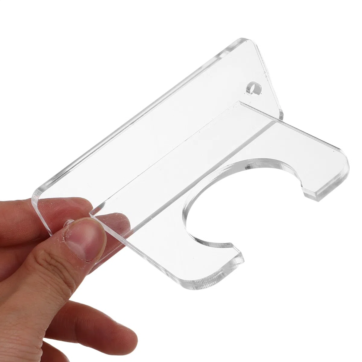 ORFOFE Soporte de Pared Acrílico Transparente para Palas de Tenis de Mesa Organizador para Gimnasio y Casa Colgador Seguro para Raquetas Deportivas Estante Compacto Que Ahorra Espacio