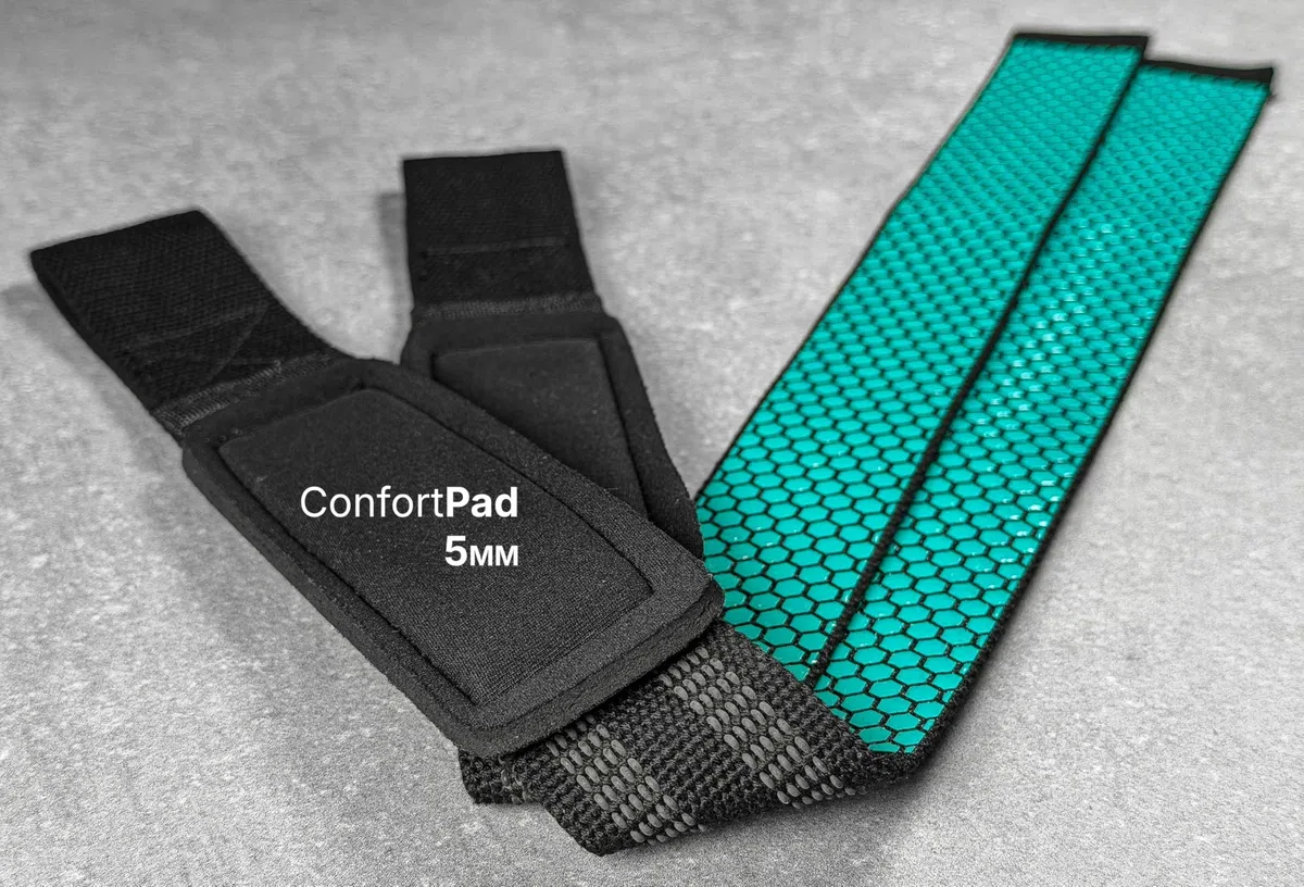 Correas Gym MAGNESIO Antideslizantes HEXAGRIP Correas de elevación | Cintas Levantamiento | Correas Powerlifting | Correas Gimnasio | Agarraderas Gym | Peso muerto | Halterofilia