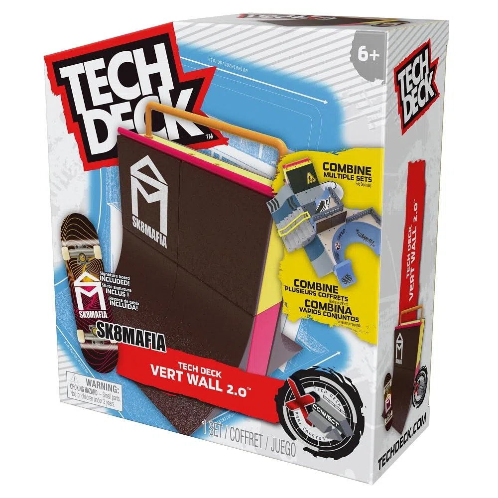Tech Deck X-Connect Park Creator: Desastre Personalizable y edificable con diapasón único: los Estilos Pueden Variar