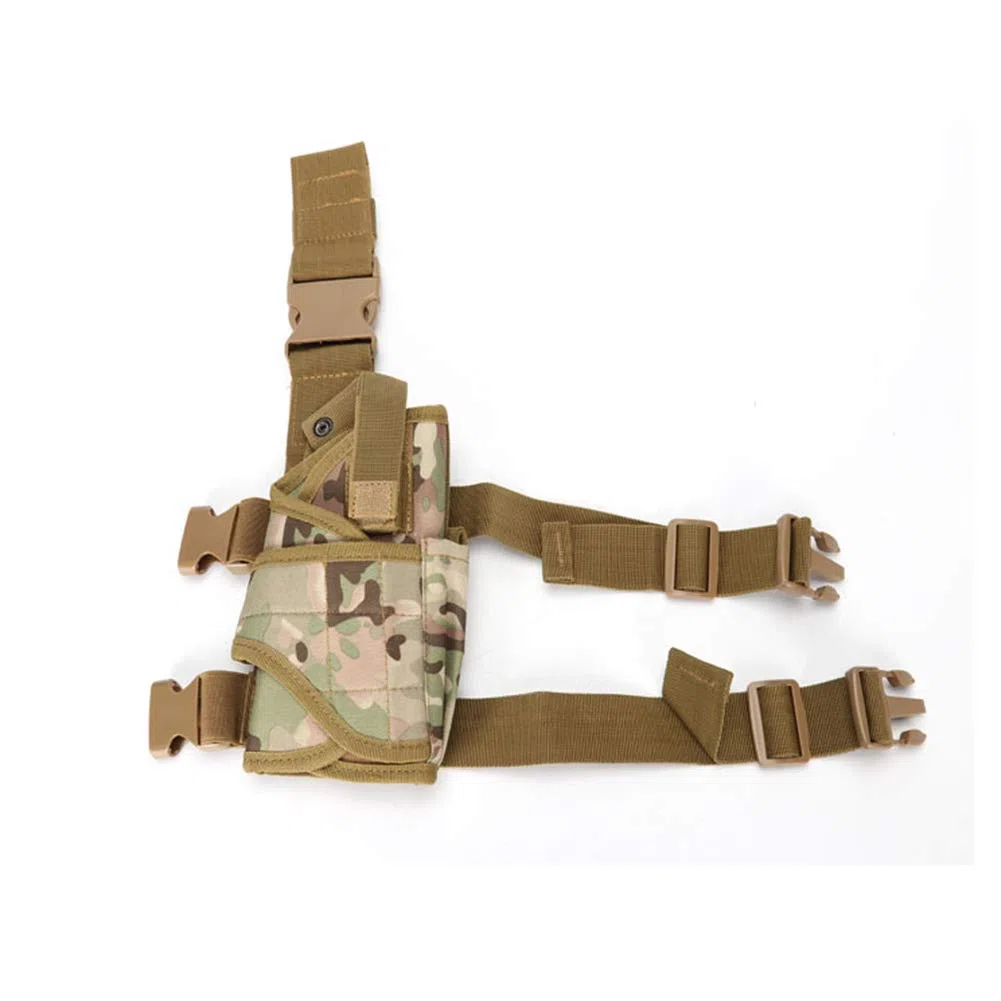 Poliéster Táctica De La Pierna Bolsas Molle Pata Ajustable Funda Ejército Pistola Bolsa Muslo De La Pierna Pistolera Deportes Al Aire Libre Senderismo Bolsa Accesorios Militares