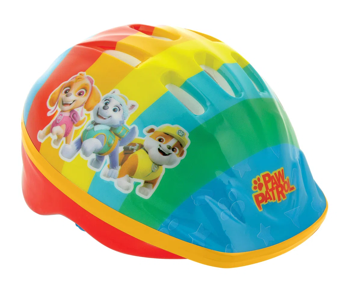 Paw Patrol La Patrulla Canina Casco Infantil 48-52 cm, Corcho y plástico Resistente, Cierre Seguro, Rueda Trasera, Seguridad para niños, Licencia Oficial Patrulla Canina, Ideal para +3 años (77747)