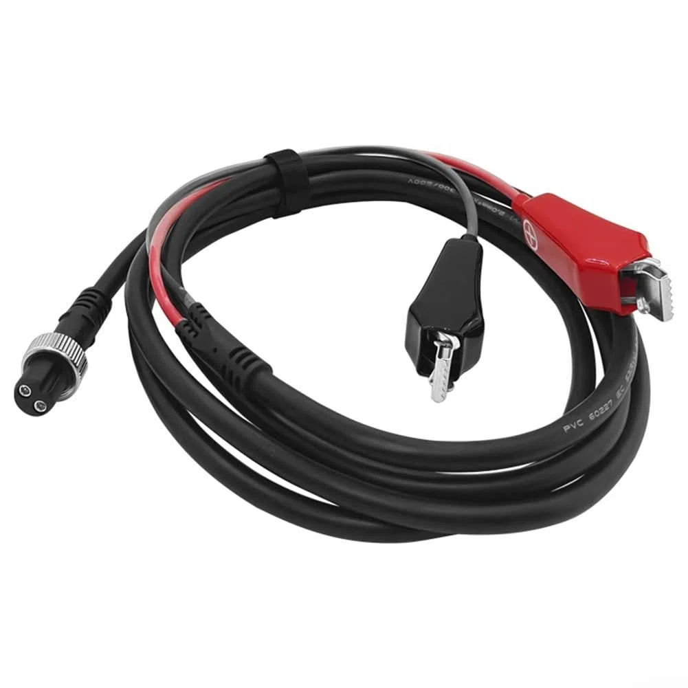 Carrete de pesca eléctrico de 2 polos, cable de alimentación de carrete de pesca eléctrico para DAIWA y MIYA 300750MJ con cable de extensión de alimentación de 2 polos (2 m)