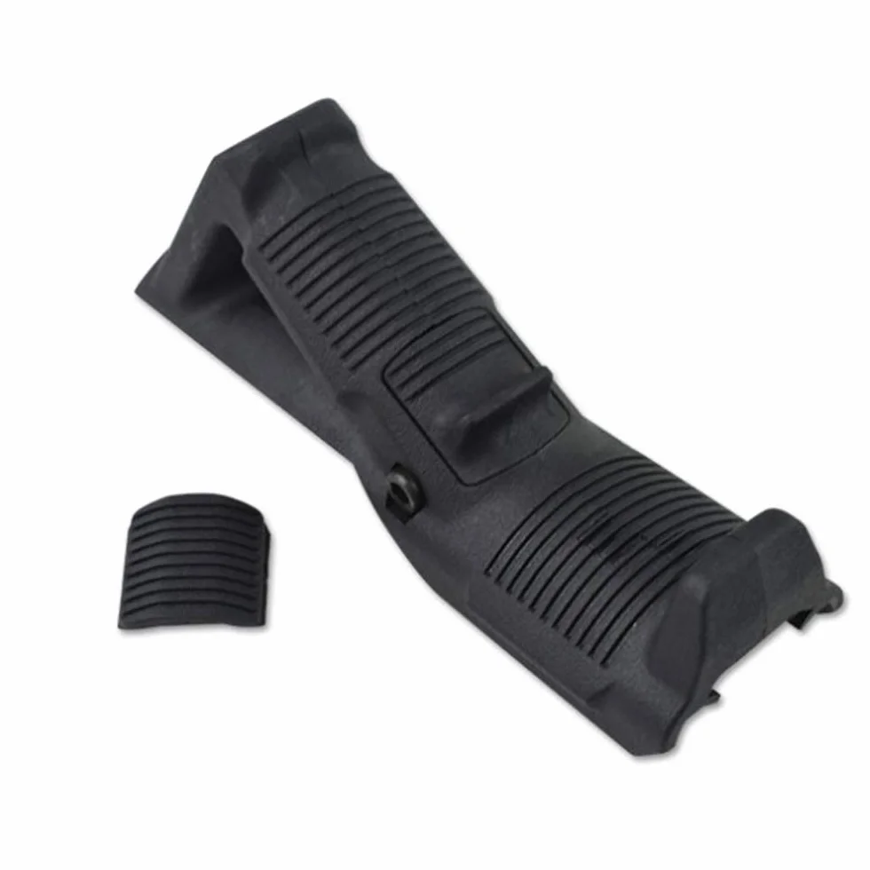 Empuñadura Delantera Angulada, Empuñadura Delantera Airsoft Habitual, Empuñadura Ergonómica Angulada, Empuñadura Frontal Triangular de Nylon AFG1 para Rieles Weaver de 20 mm, Negro