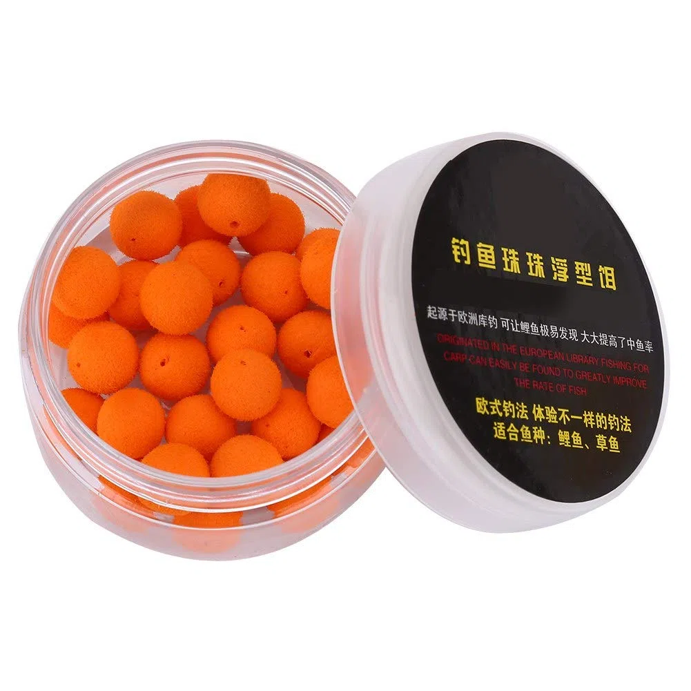 Keenso Boilies Carpa Flotantes, Alta Flotabilidad y Brillo Intenso, Cebos Pellets Emergentes 12mm, for Pesca en Río, Lago y Laguna, Principiantes y Expertos