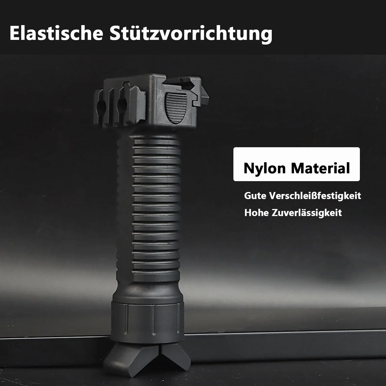 Rifle Foregrip, Bípode Ajustable Ergonómico de Altura, Mango Frontal para Tiro, Militar Táctico Fore Grip