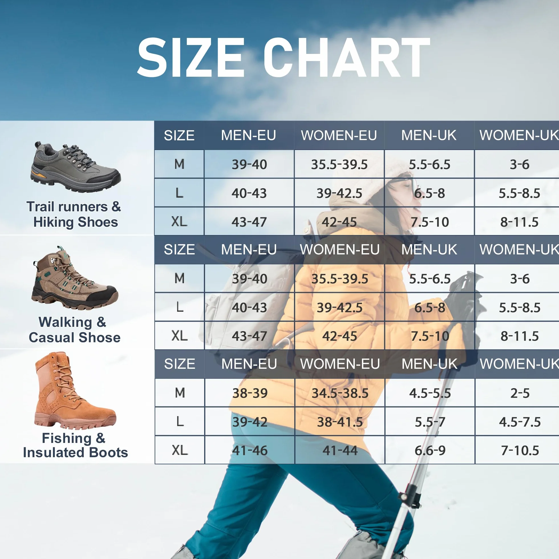 Crampones para Calzado, 32 Clavos, agarres para Hielo y Nieve, Tacos de tracción de Acero Inoxidable para Caminar y Hacer Senderismo