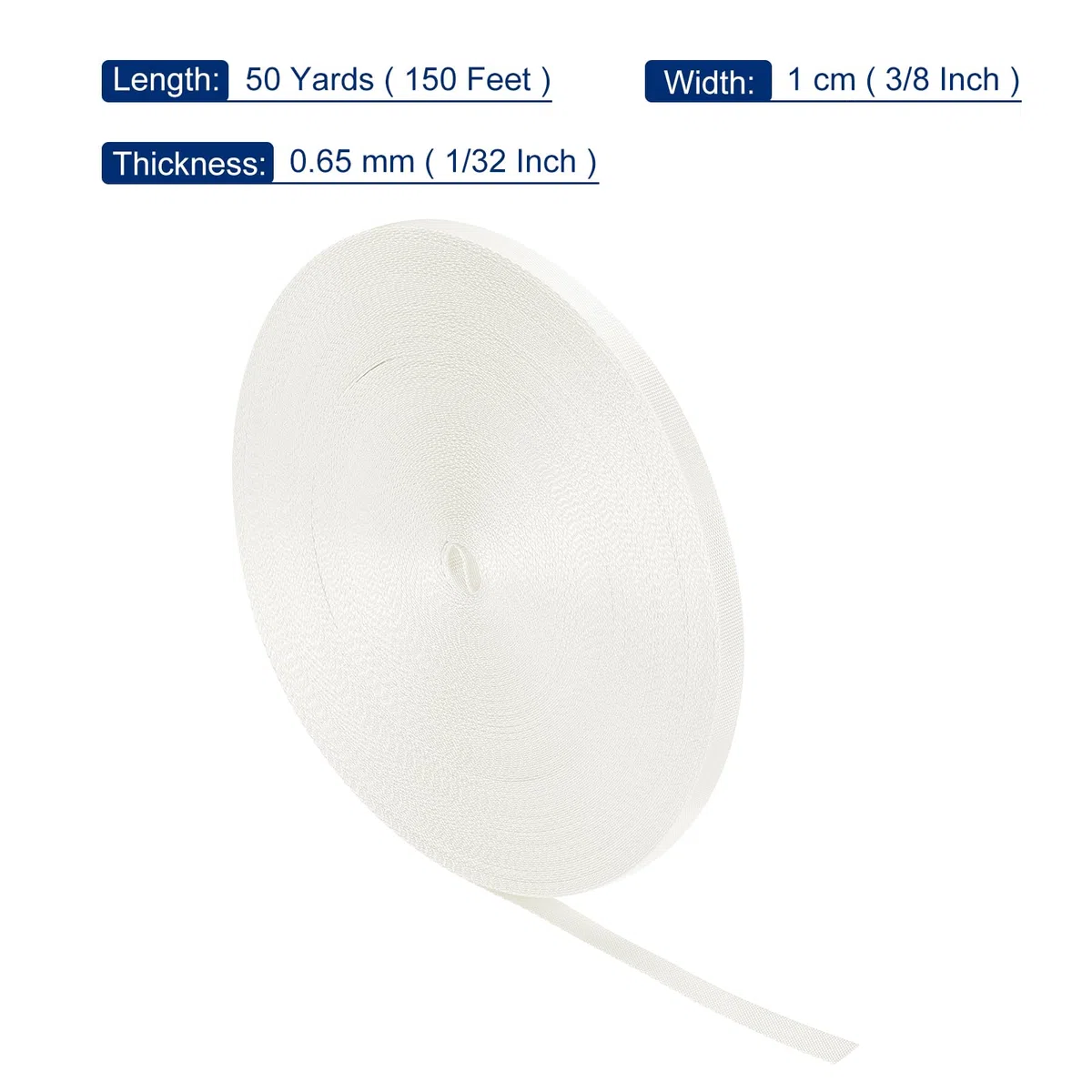 QUARKZMAN Correa de Nylon Plana para Reparación de Equipos de Bricolaje al Aire Libre, Mochila, Portaequipajes, Manualidades