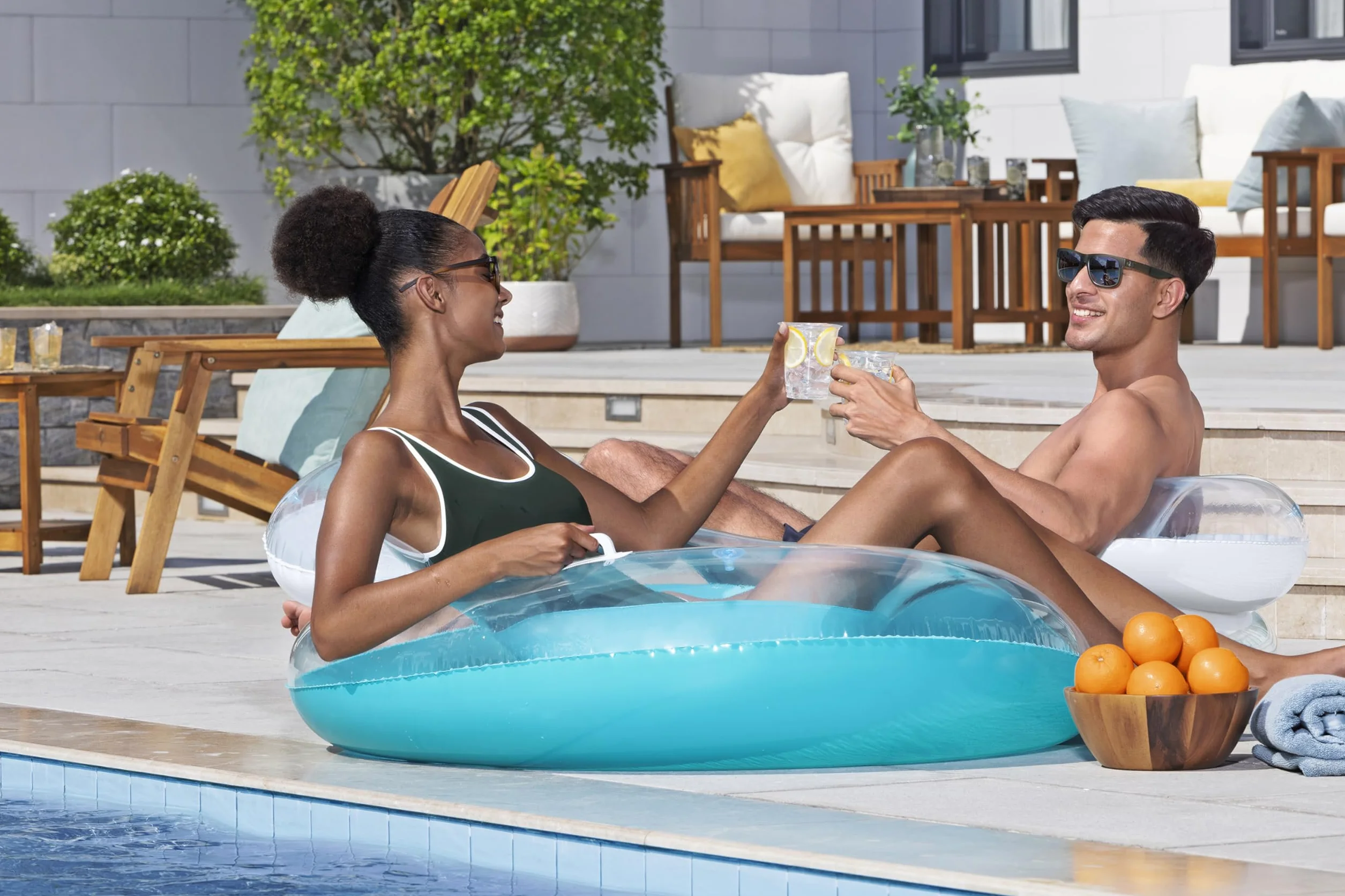 Bestway Flotador para 2 Personas Cool Comfort con Respaldo