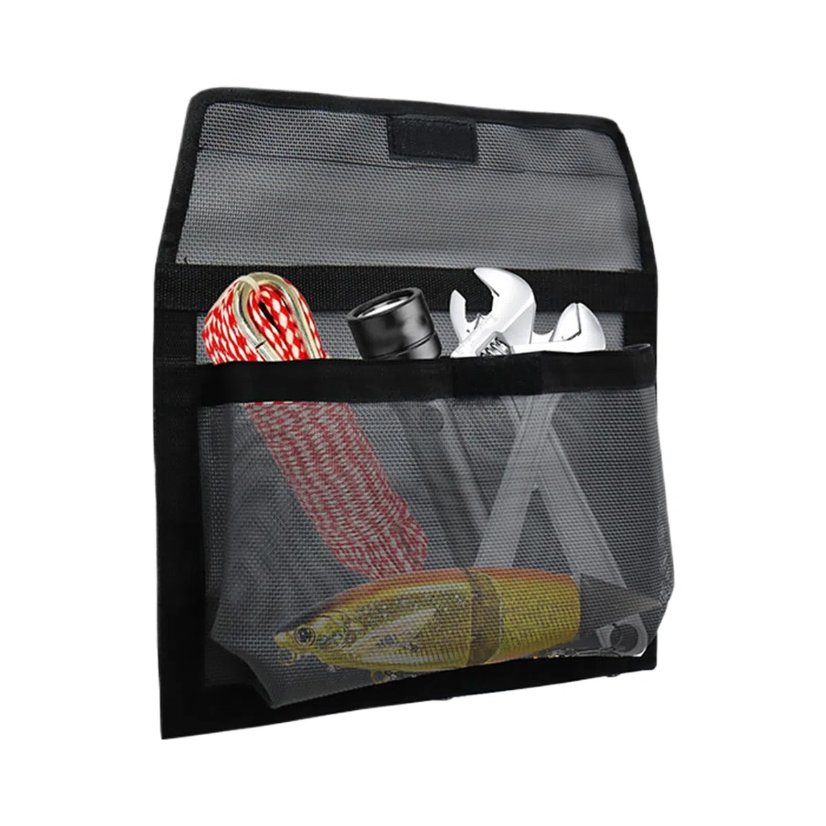 de Red de Almacenamiento para Barco - Organizador Autoadhesivo Resistente con Bucle y Gancho | Almacenamiento de aparejos náuticos - para Navegación, Cockpit, Consola, Yate, Exterior, Mar, Viaje,