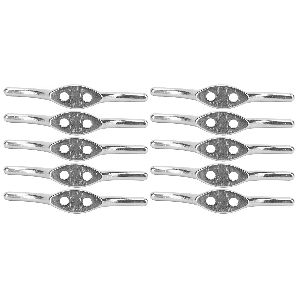 Tbest Gancho de Cornamusa de Cuerda de Acero Inoxidable de 2 Pulgadas para Toldo de Asta de Bandera de Barco, Resistente Al óxido, Grado Marino 304 con Tornillos de Montaje