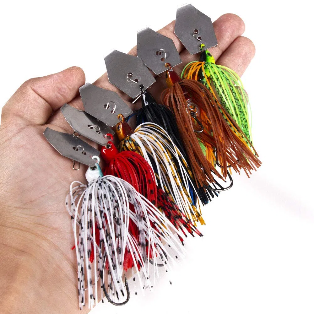 Juego de señuelos artificiales, faldas de silicona, juego de señuelos de pesca, juego de señuelos giratorios, cebos giratorios, cucharas, señuelos de pesca para trucha, perca, lucio, lucioperca