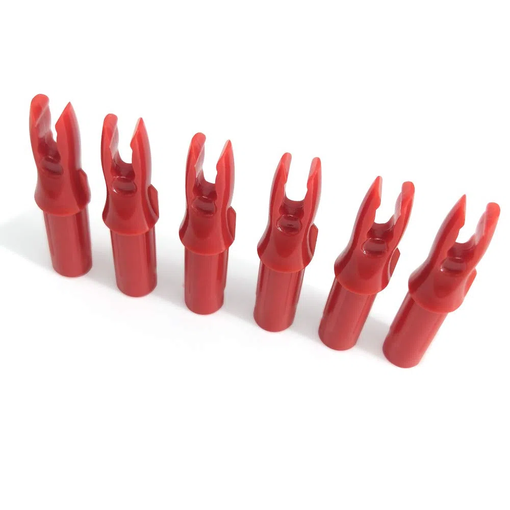 SHARROW 100PCS Archery Arrow Nocks ID 6.2mm Inserto de plástico Tail Nock Pin para Arrow Tails Reemplazo de culatines, Arrow Shaft End Accesorios para Tiro de Caza