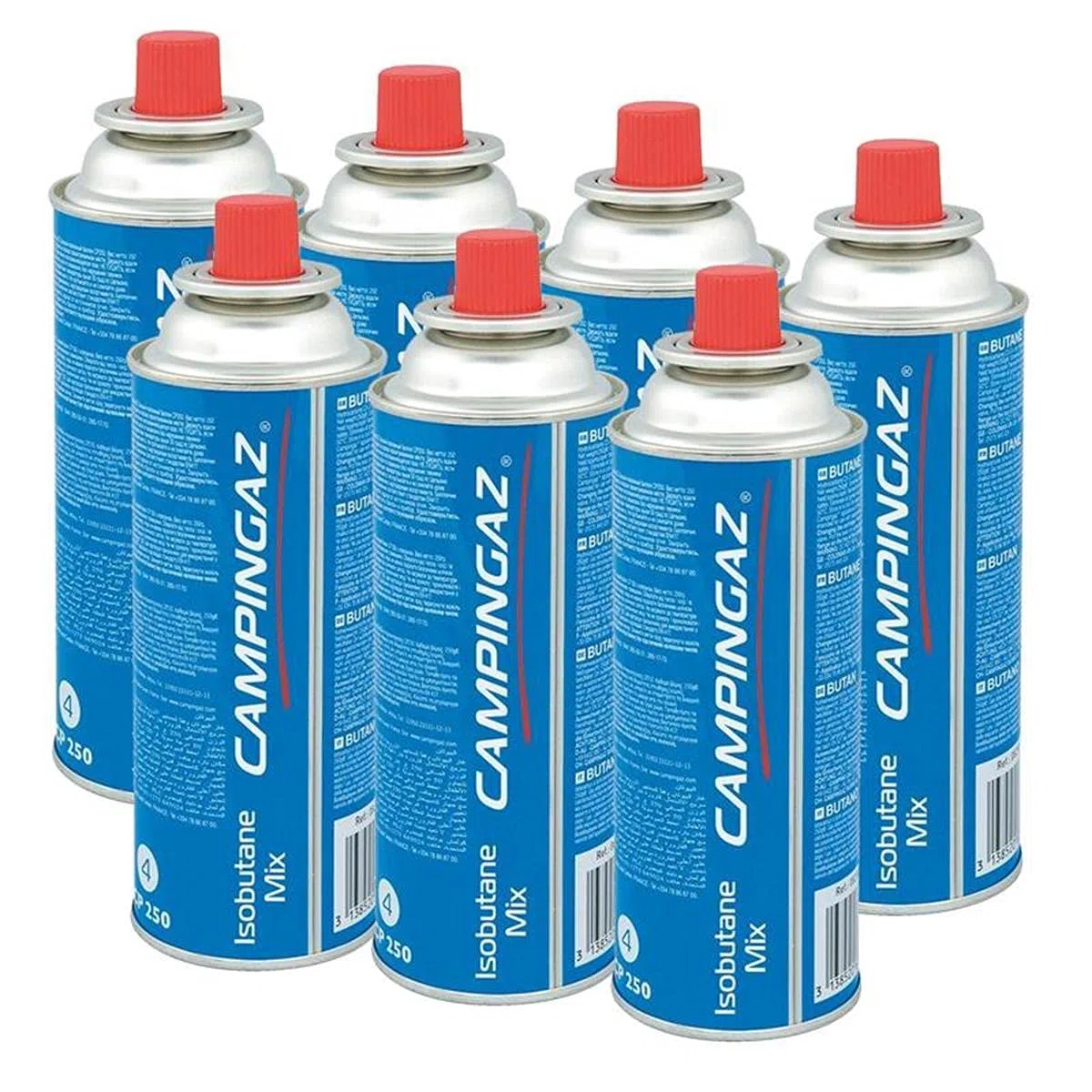 Campingaz Cartucho de gas de válvula CP 250 – Isobutano Mix (7 unidades)