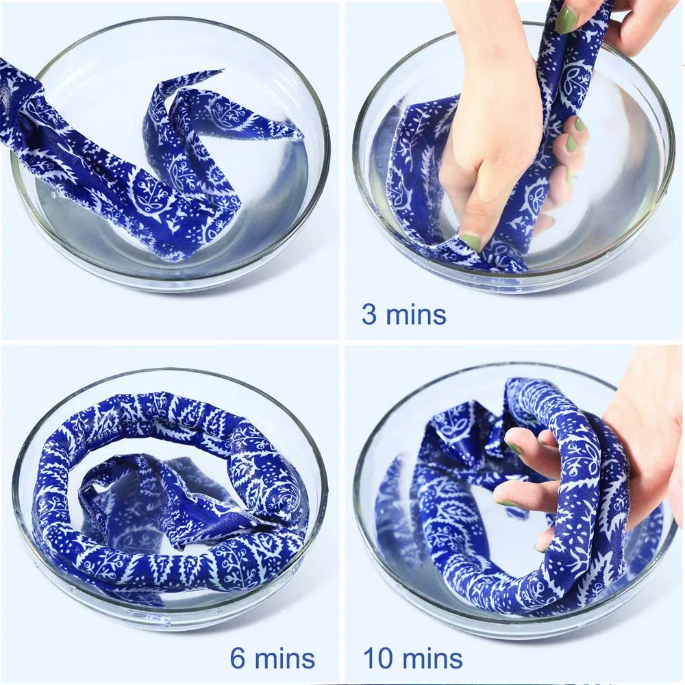 Bufanda de Enfriamiento de Hielo,10 Piezas Bufanda de Enfriamiento del Cuello, para actividades al aire libre de hombres y mujeres