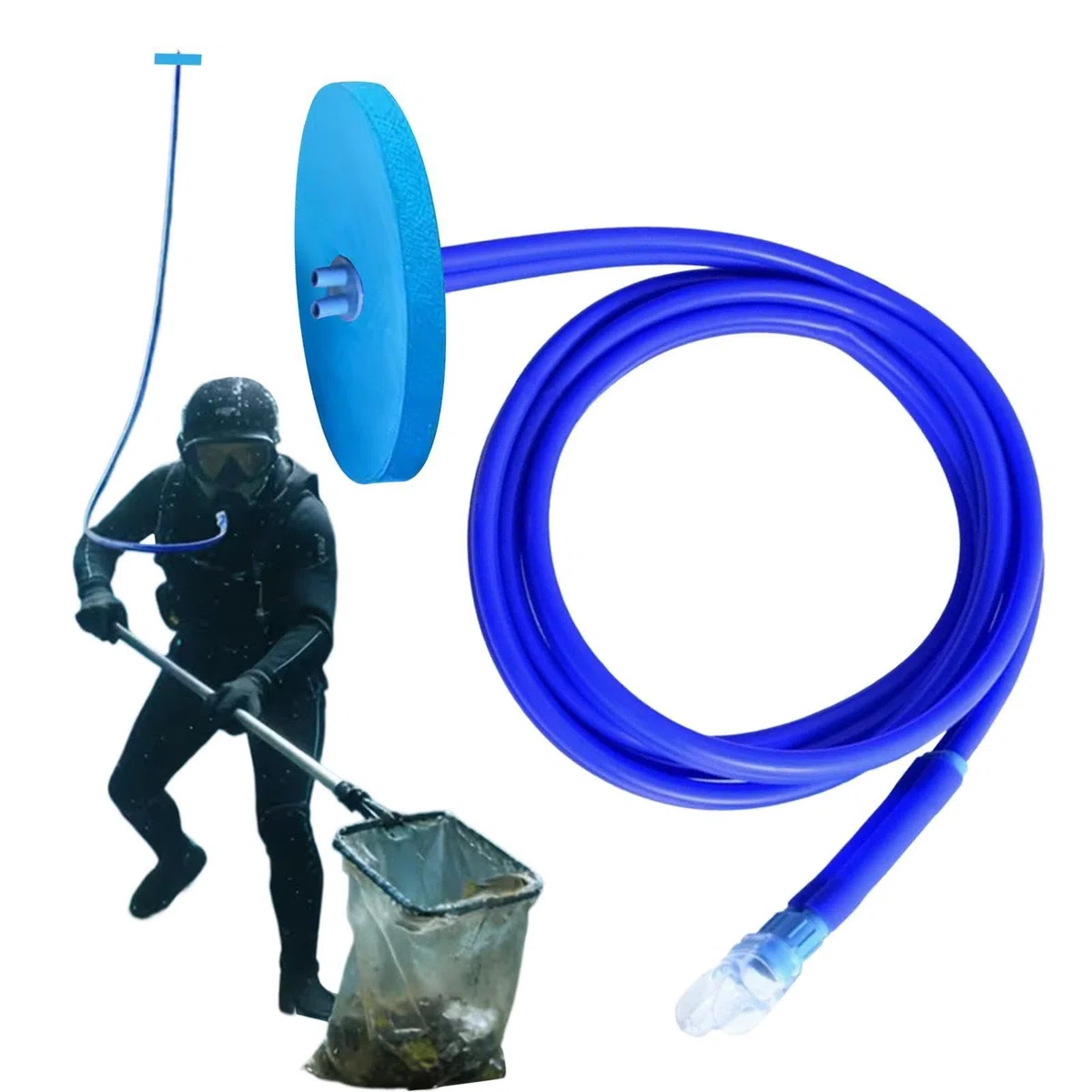 Tubo Respirador Para Natación - Snorkel Totalmente Seco Alargado,Tubo De Respiración Subacuático - Para Hombre Adulto Joven Adolescente Principiante Apnea Buceo Deportes Acuáticos Subacuáticos