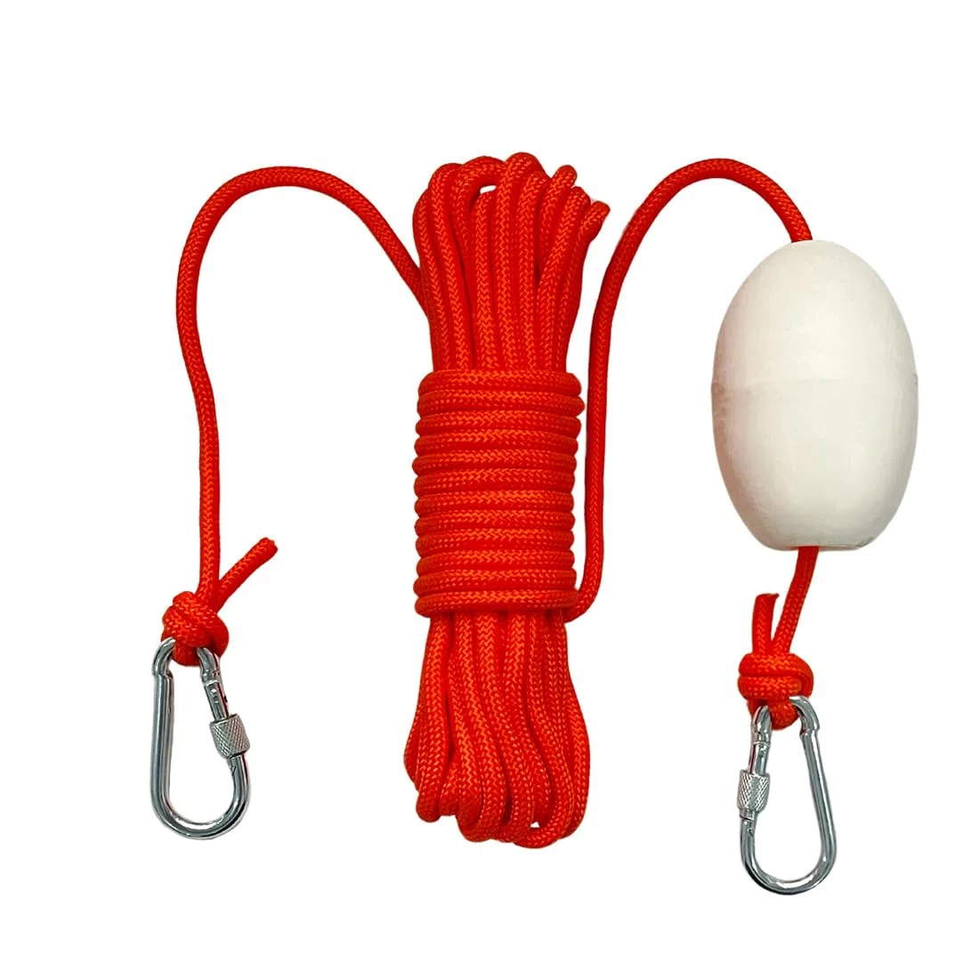 BeGrit Cuerda Boya Flotante 10m para Kayak Boya Bola Flotante EVA Deriva Sistema de Anclas Correa con Gancho de Barco con 2 Piezas Mosquetón Sistema de Anclaje para Pesca Canoa Yate