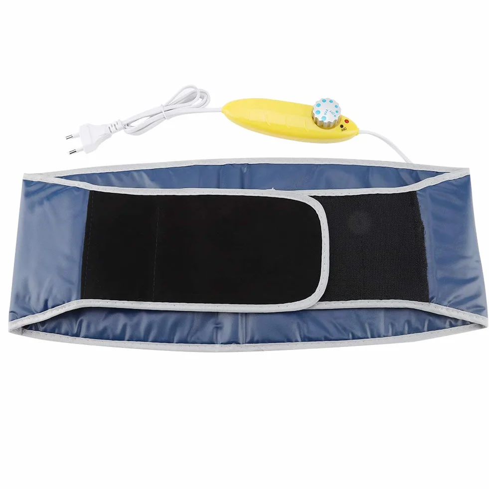 Ausla Cinturón de Sauna Eléctrico para Adelgazar Cintura del Vientre 220v, Cinturón de Cintura Eléctrico de Tela de PVC Súper Elástico, Cinturón de Sauna de PVC Cuerpo