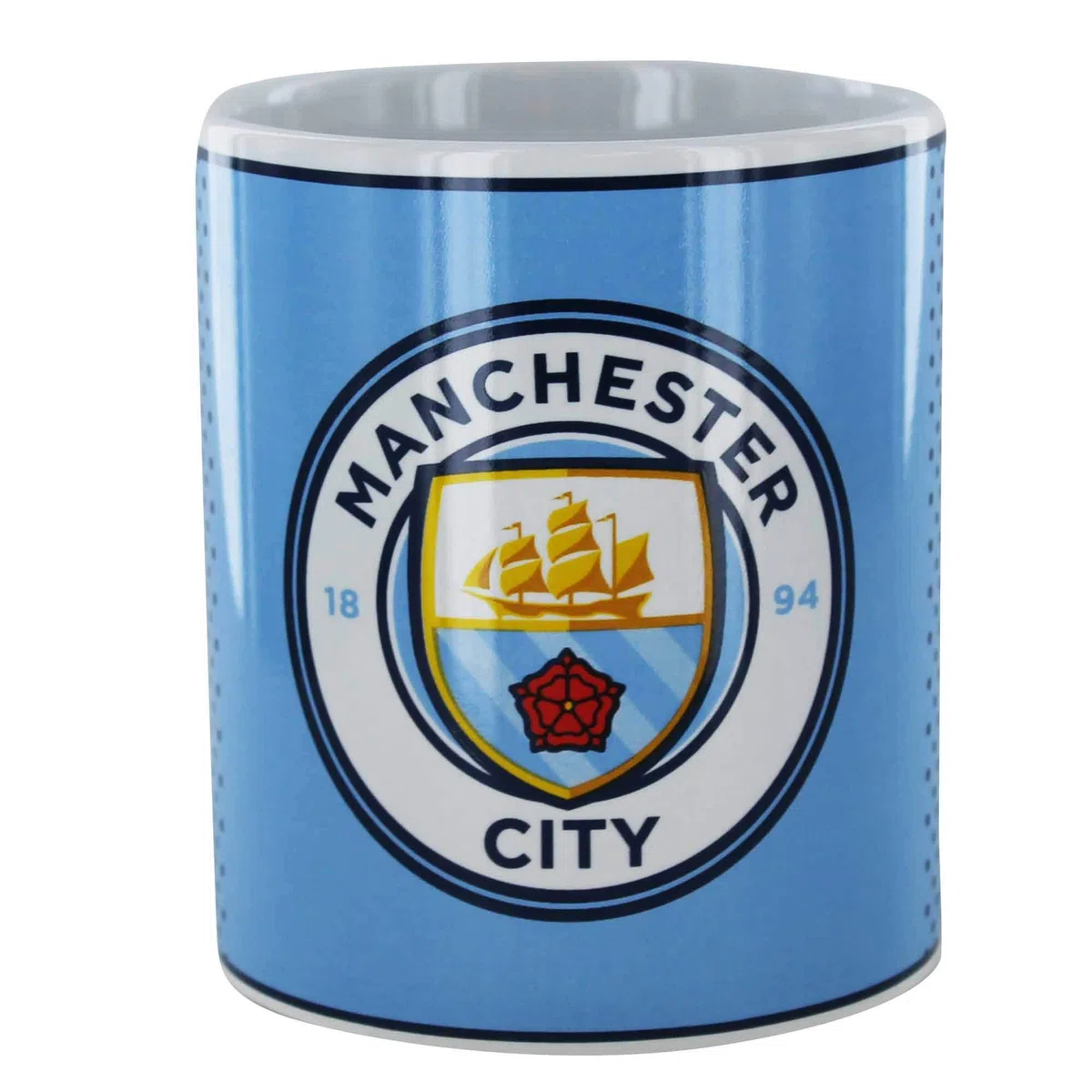 Taza de cerámica con escudo del Manchester City de 325 ml