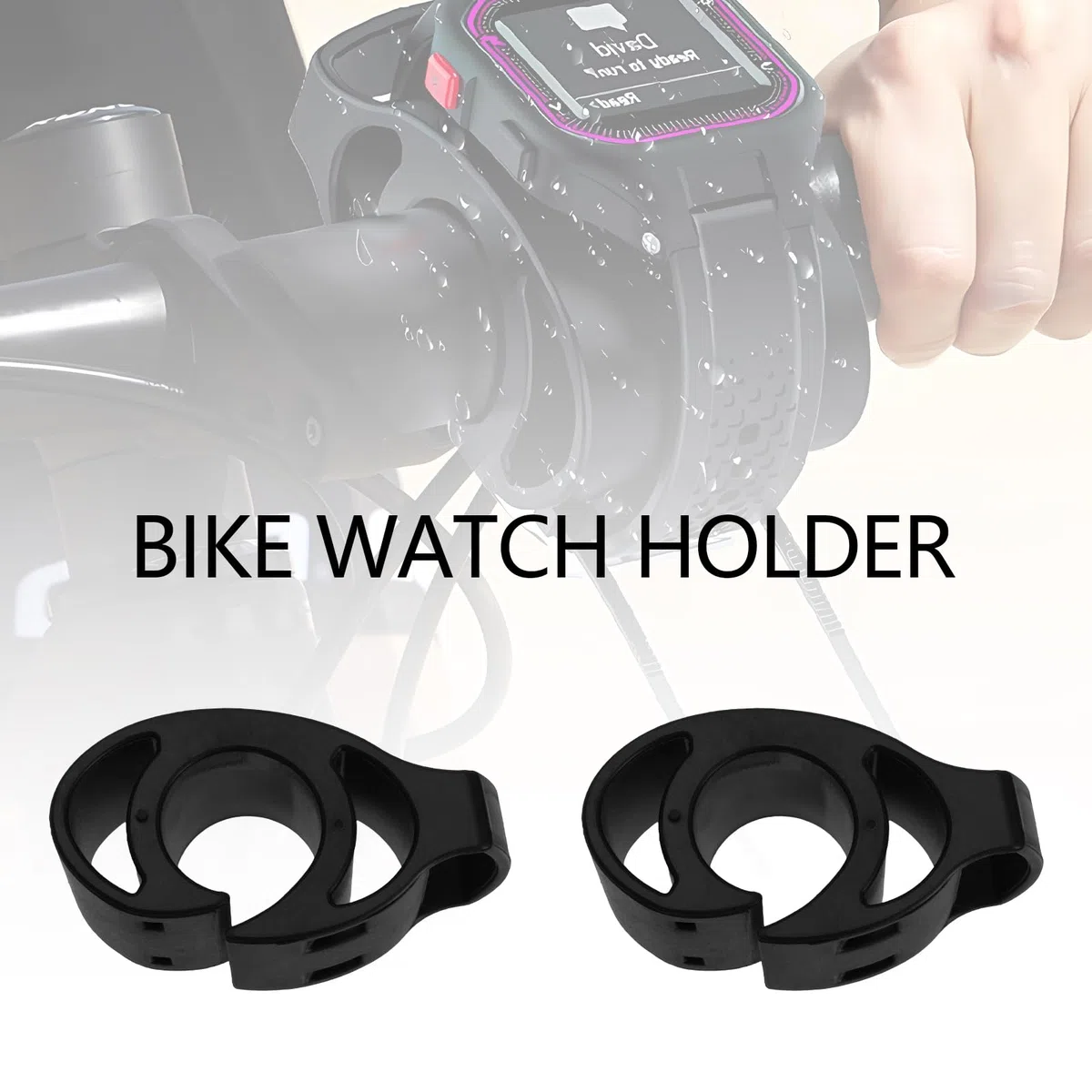 The Lord of the Tools 2 Piezas Soporte para Reloj de Bicicleta Soporte para Reloj de Bicicleta Compatible con Fitbit Compatible con Garmin Compatible con Polar Accesorios de Soporte