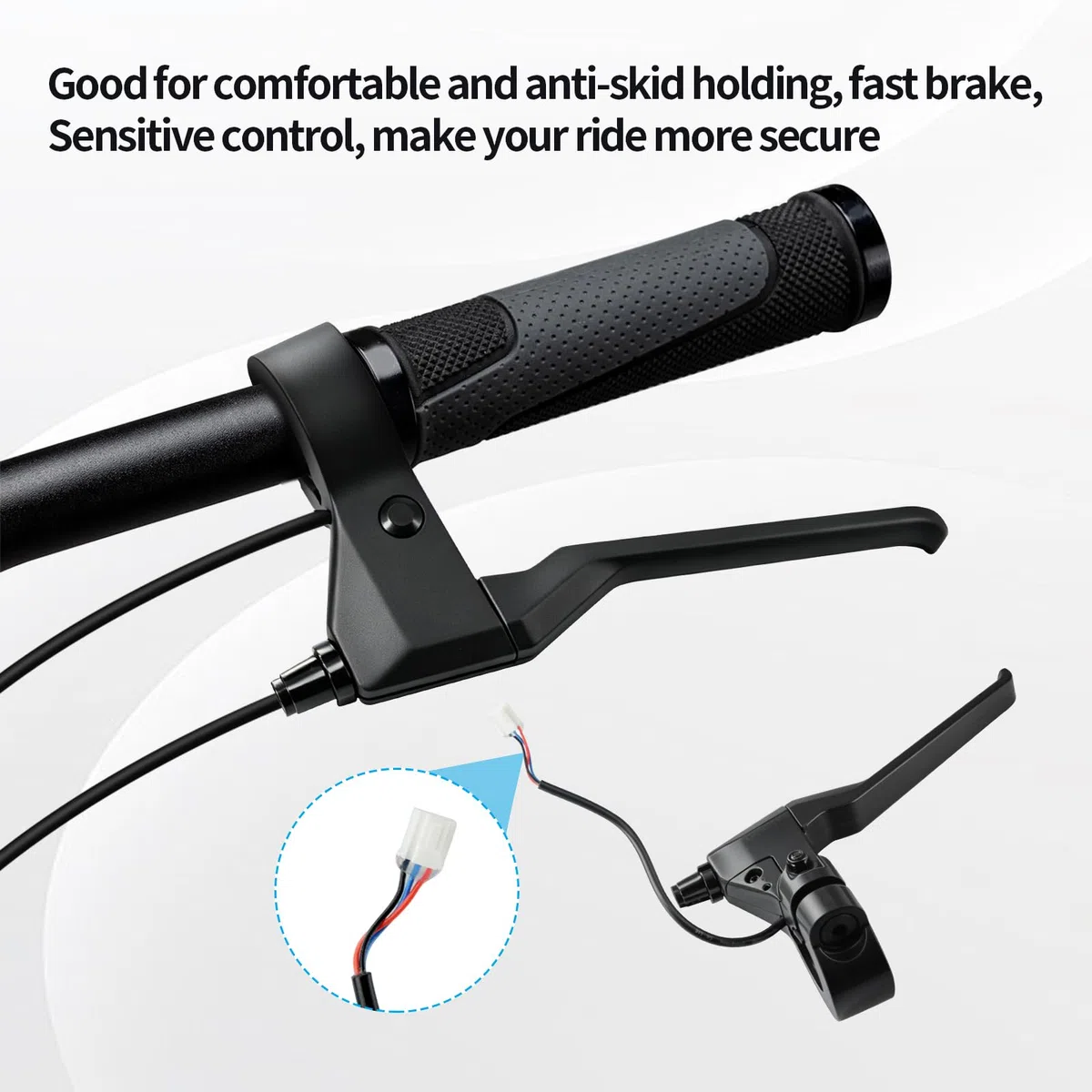 JOYSOG Freno de mano para scooter ZT3 Pro, piezas de repuesto para palanca de freno izquierda/derecha para Ninebot ZT3 Pro Electric Scooter Accesorios (palanca de freno izquierda)