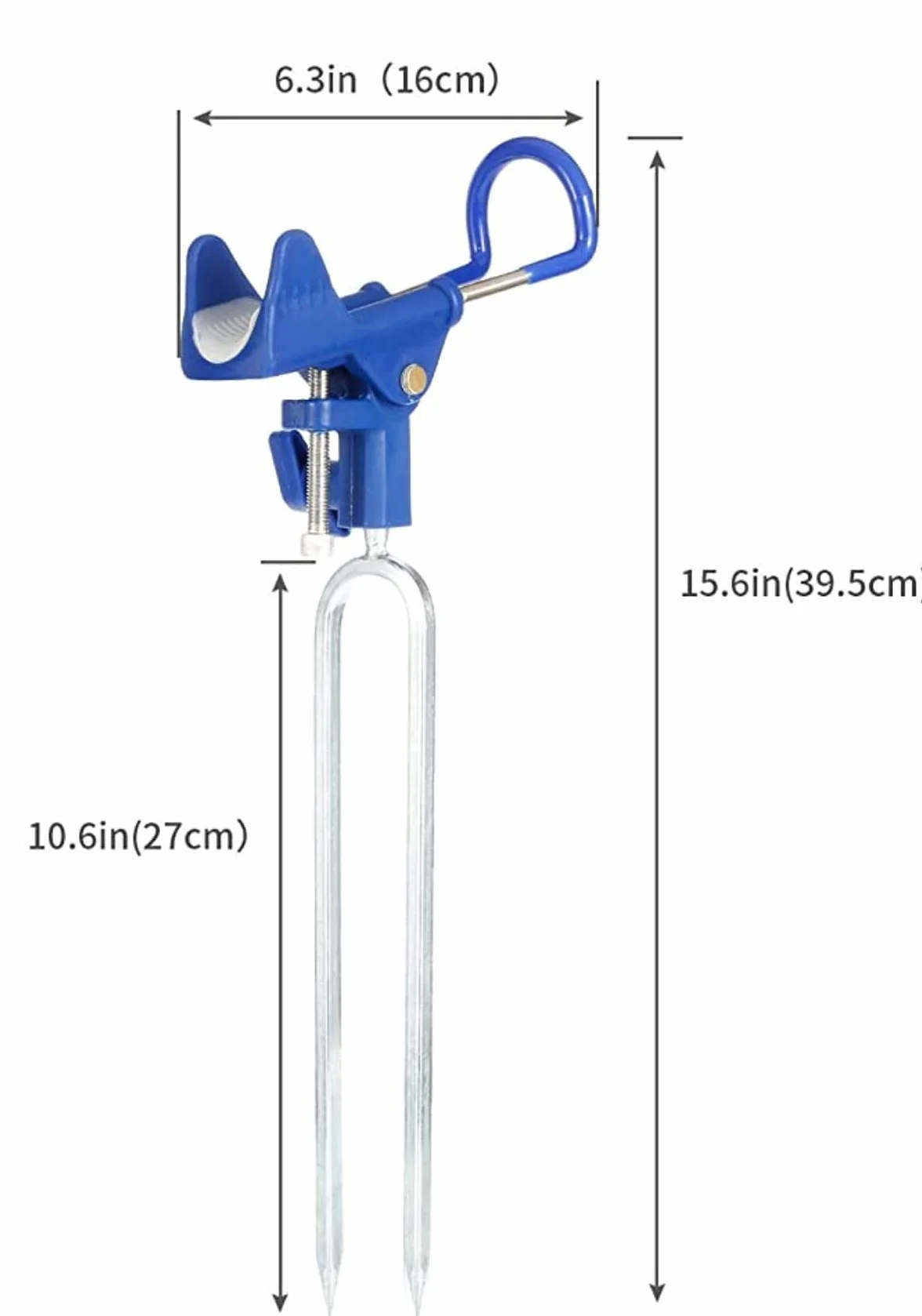 2 soportes para caña de pescar, soporte para caña de pescar, soporte ajustable de 360 grados