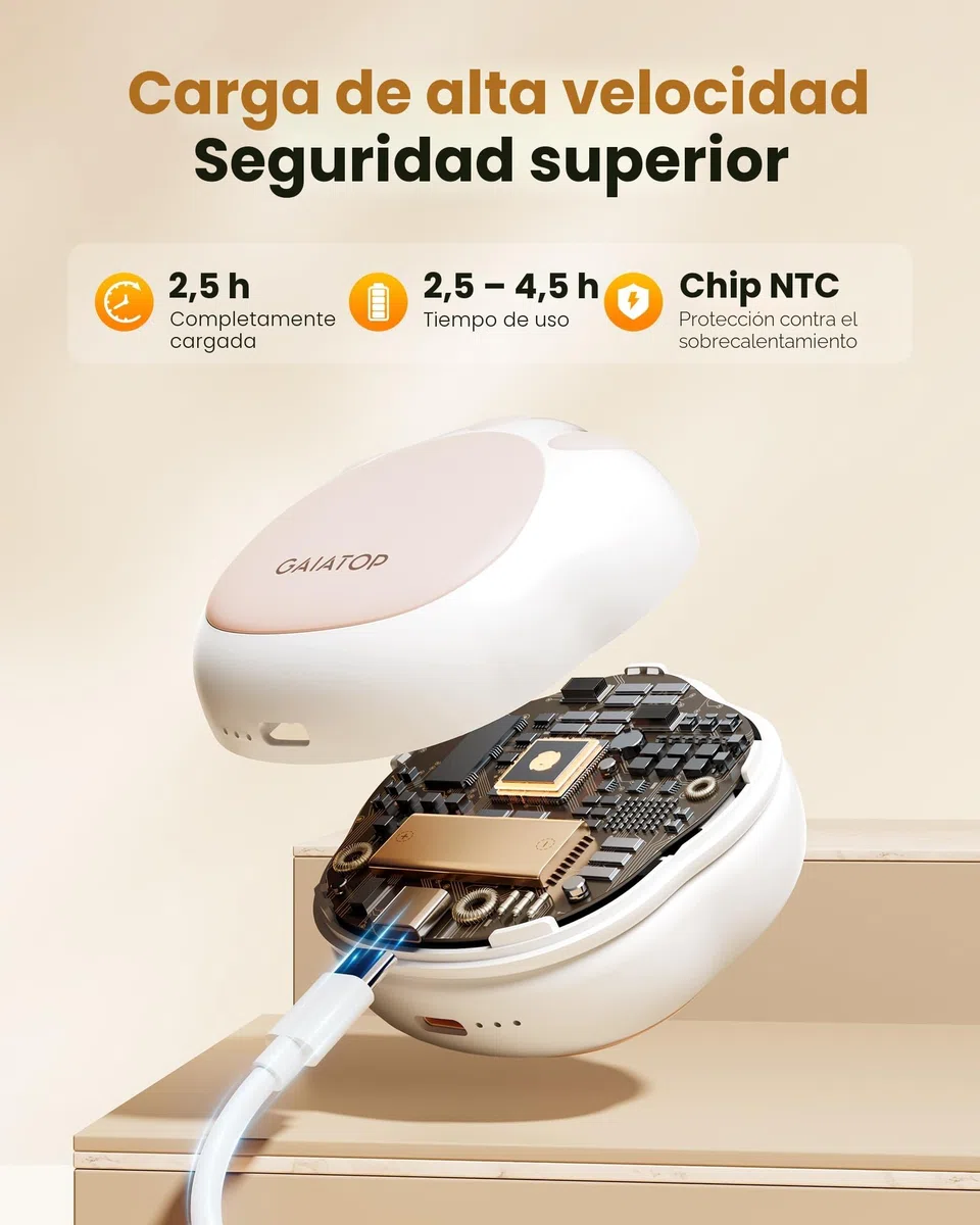 Gaiatop Calentadores de manos recargables, paquete de 2 bonitos diseños de pata de gato, calentador eléctrico magnético de bolsillo de 3 niveles, reutilizable, portátil, manos calientes, regalos para