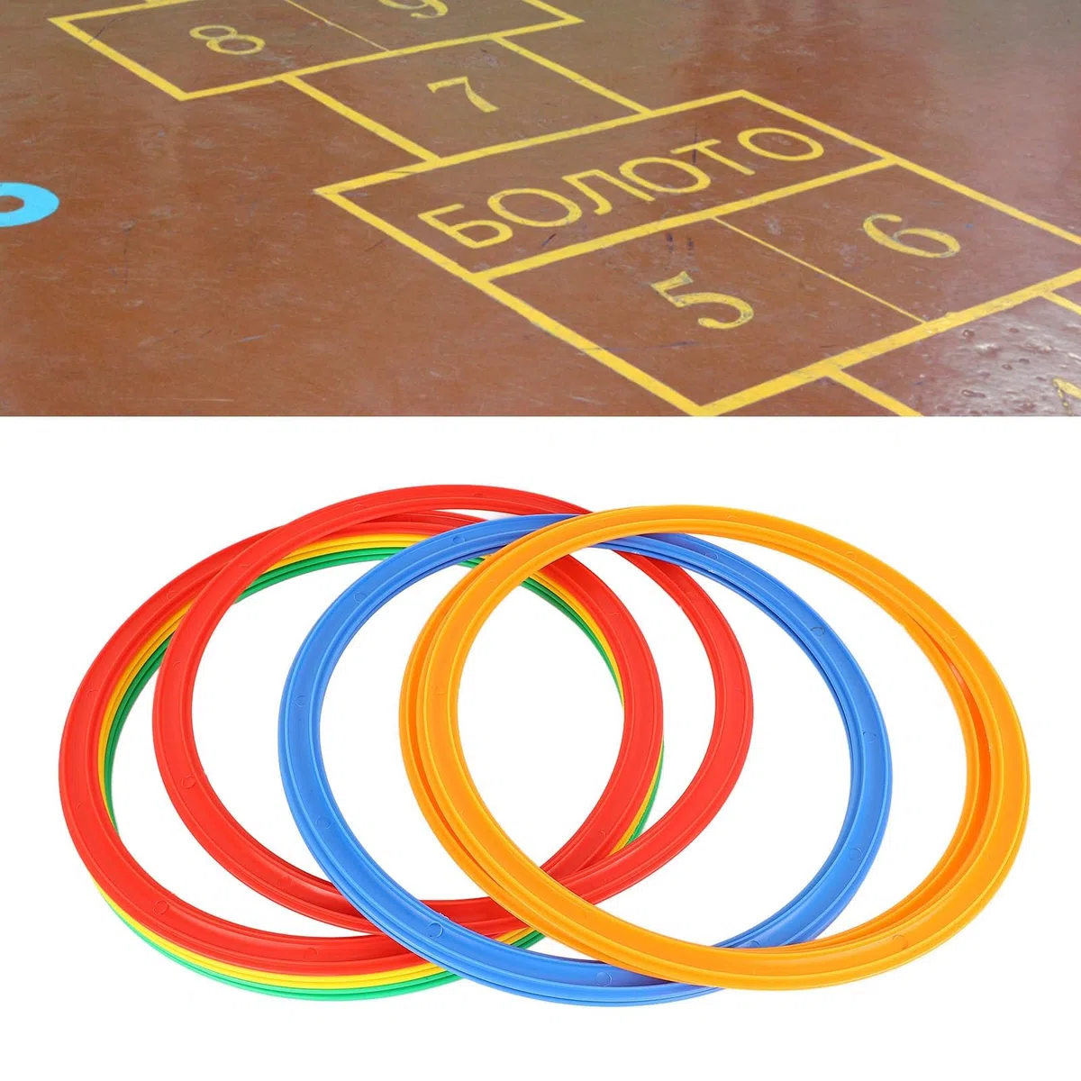 Juego de Anillos de Velocidad Deportivos para Niños, Juguete de Mayor Agilidad con 10 Anillos, 10 Hebillas, para Uso en Exteriores