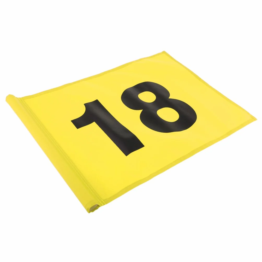 Milageto Bandera para Golf - Amarillo/Rojo / - /18