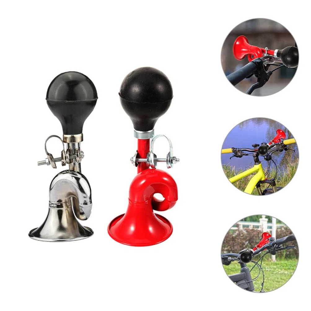 Sosoport 2piezas Bocina De Bicicleta Retro De Aire Sonido Potente para Bicicletas De Montaña y Carretera Diseño Clásico y Accesorio Duradero y Resistente Al Envejecimiento