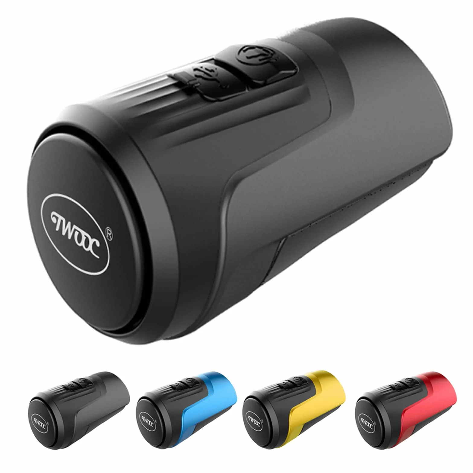 Timbre Bicicleta Electrónico, 125dB Fuerte Alarma Antirrobo Bocina Bicicleta Eléctrica, USB Recargable, para Adultos MTB/Carretera/BMX/Patinete Eléctrico (Negro)