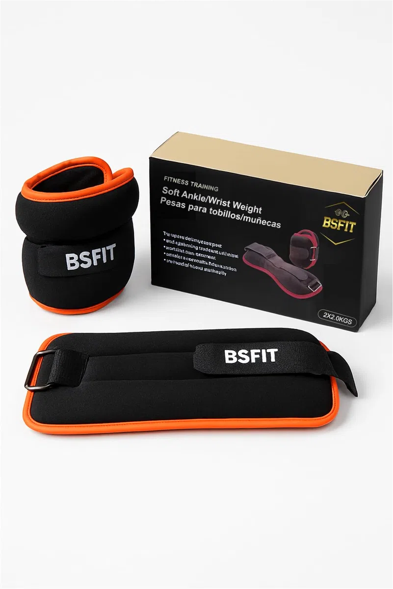 tobilleras lastres 1 kg, Set de 2 Pesas de Neopreno, selecciona el peso 0,5kg, 1kg, 1,5kg o 2kg, tobillera para ejercicio y Entrenamiento en casa, lastres, ankle weights