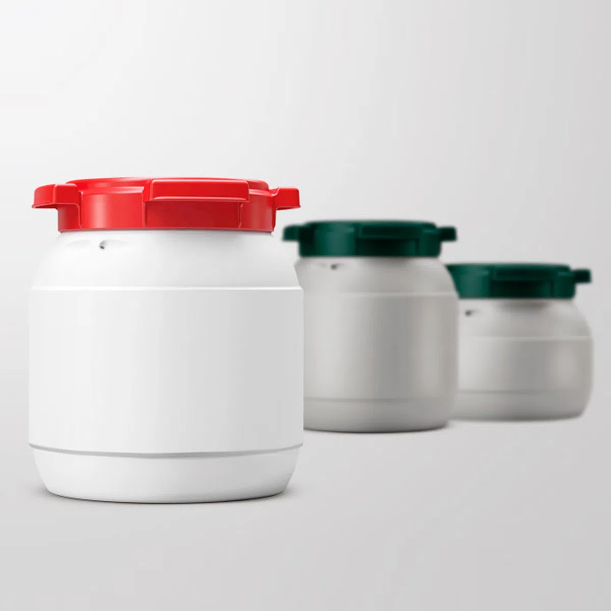 Sunbox Bidón Boca Ancha 6L sin Asas Blanco y Rojo (CurTec) 7006