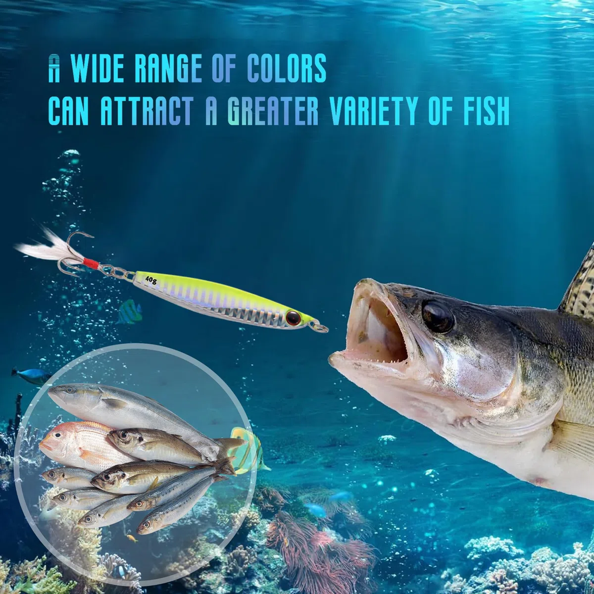 7 Piezas señuelos de Pesca, Jig de Señuelos de Pesca en Cucharas de Metal con Pluma, cebos de Pesca, Cebos Artificiales, Articulos de Pesca, Trucha, pilke, Carpa, etc r