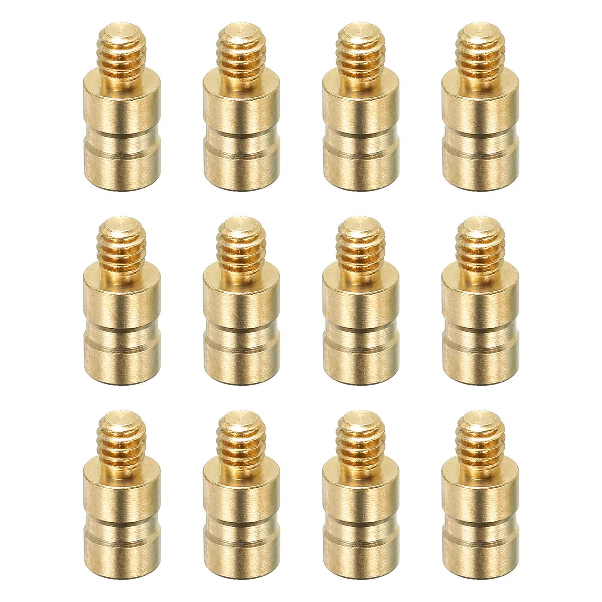 PATIKIL 25 Granos Latón Inserto de Flecha de Tiro con Arco, 16pcsTornillos de Inserción de Flecha de Cobre Latón para Flechas de Carbono de 0.244/6.2mm