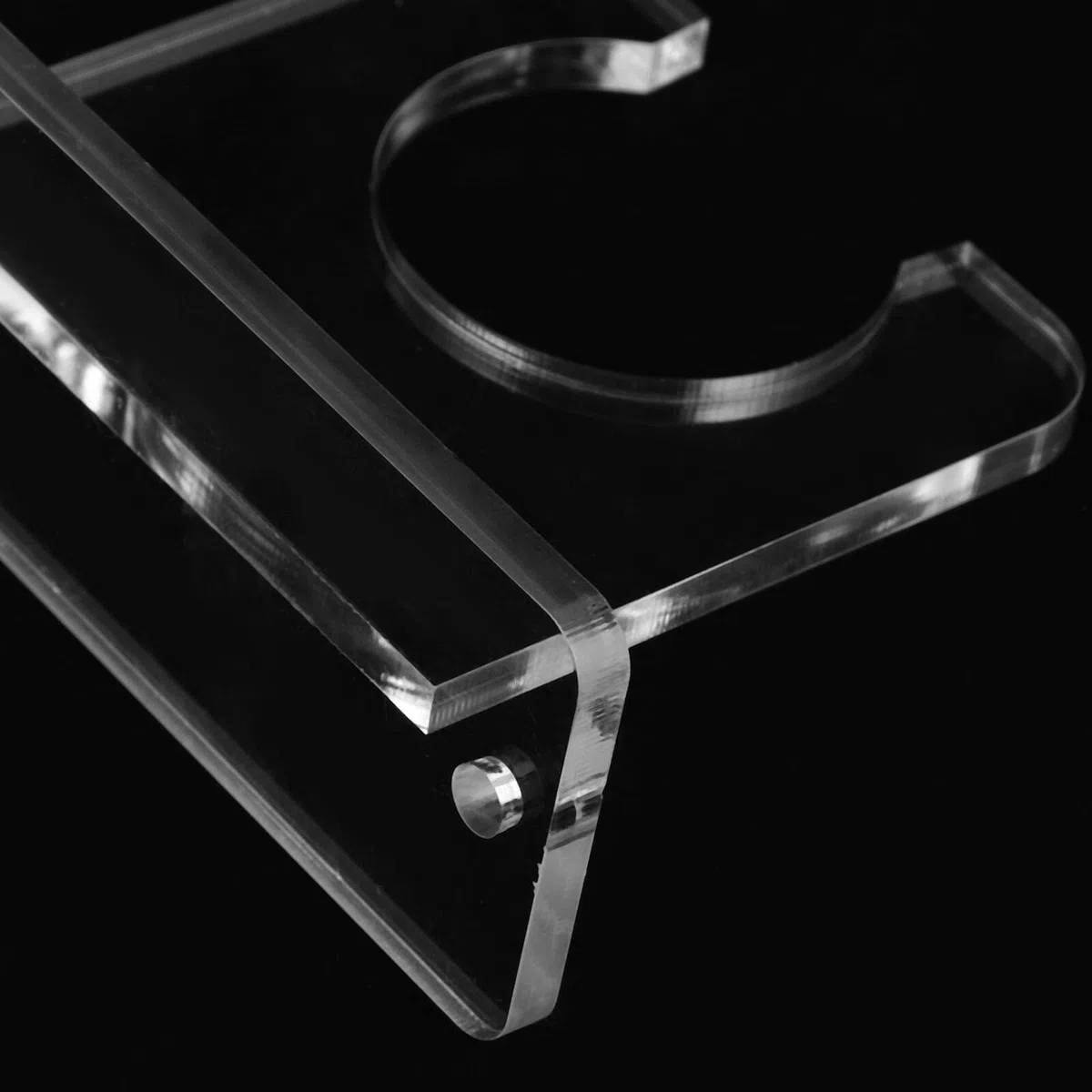 ORFOFE Soporte de Pared Acrílico Transparente para Palas de Tenis de Mesa Organizador para Gimnasio y Casa Colgador Seguro para Raquetas Deportivas Estante Compacto Que Ahorra Espacio