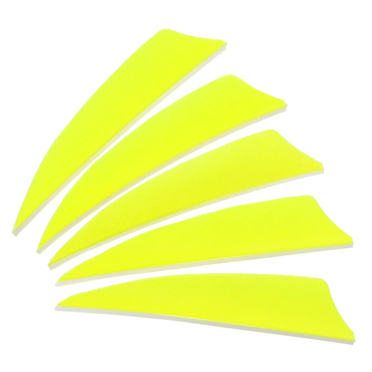 PATIKIL Plumas de Flecha 50 Pack 3 Pulgadas Pluma de Pavo ala Derecha Flechado Amarillo Fluorescente para Tiro al Blanco DIY