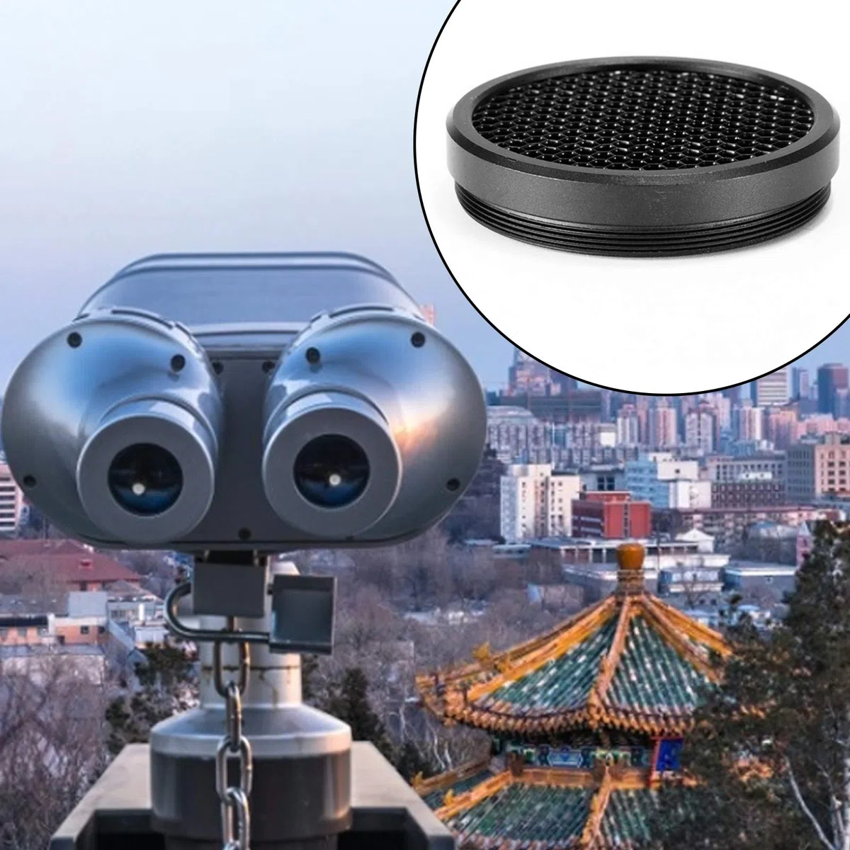 Cubierta de Lente Protección de Malla para Dispositivos Antirreflectantes, Equipo de Caza de 50 mm & 56 mm Visor de Objetivo Óptico Alcance del Rifle Tapas Solares para Aim-O Killflash