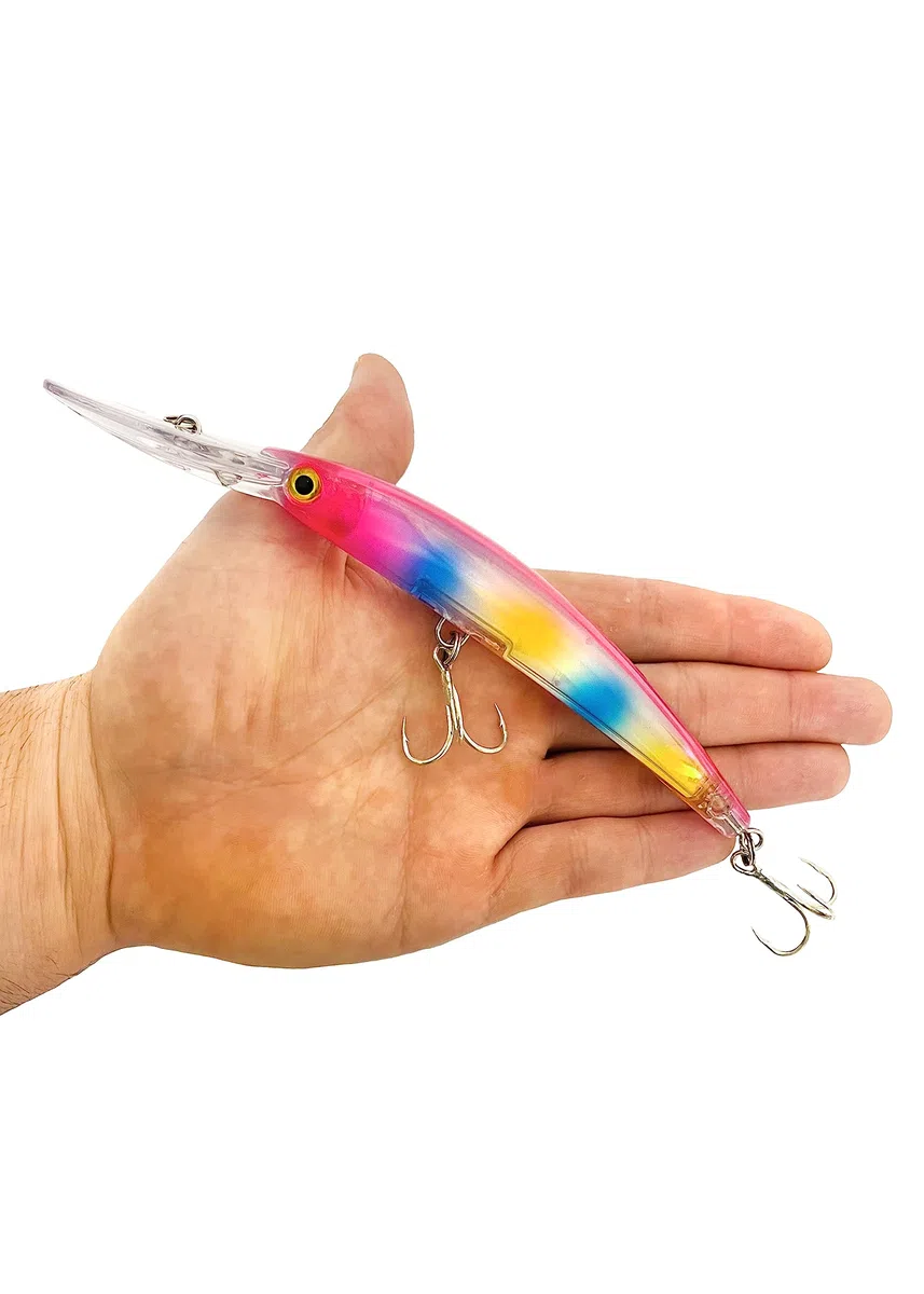Señuelos de Pesca Spinning – Minnow Spinning Lubina – Señuelos Spinning mar – Señuelos Artificiales de Pesca – Cebos Lucio/Black Bass/lubina – Pesca pantano y mar – 17 cm y 24 Gramos