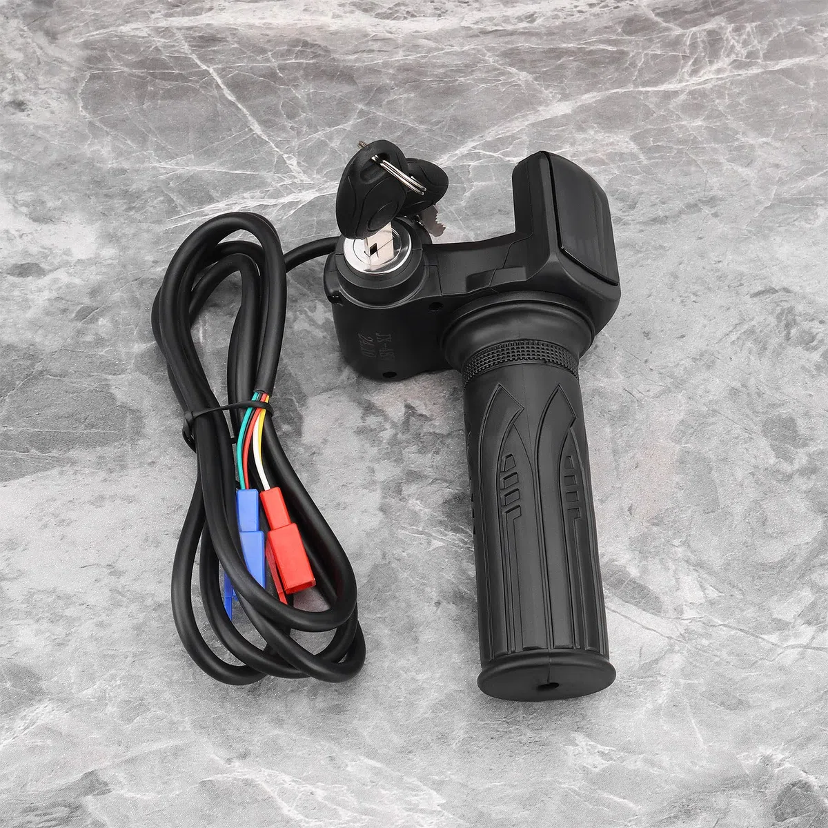 SG Store 1 Juego de Empuñaduras para Bicicleta Eléctrica con Pantalla LED A Prueba de Agua Y Llaves Adecuadas para Bicicletas Eléctricas Scooters Triciclos Y Otros Vehículos Eléctricos