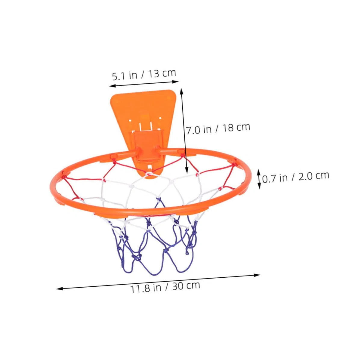 BESTonZON Aro De Baloncesto para Interior Montado Pared Sin Perforaciones para Dormitorio y Sala De Estar Aros De Baloncesto De Plástico