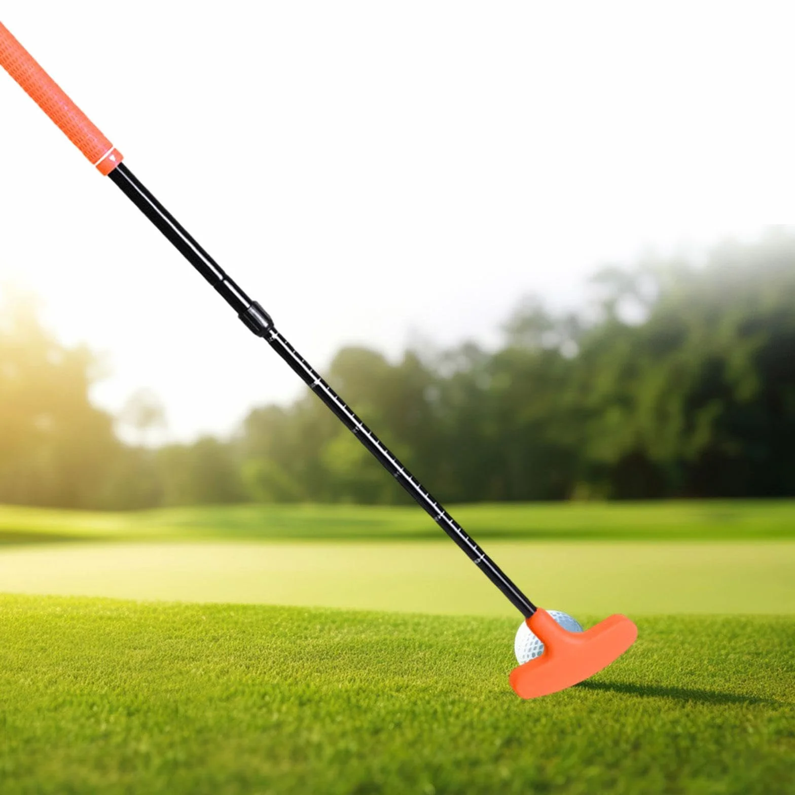 Putter de Golf retráctil de Dos vías, Mini Putters de Golf Ajustables y Ligeros, Palo de Golf para Patio de césped Interior y Exterior