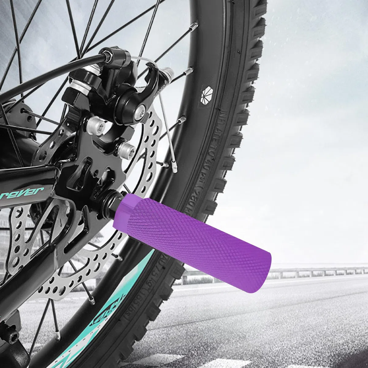 Juego de 2 clavijas de aleación de aluminio negro para bicicleta, antideslizantes, para bicicletas de montaña y BMX, compatibles con ejes de 3/8 pulgadas, clavijas traseras perfectas para