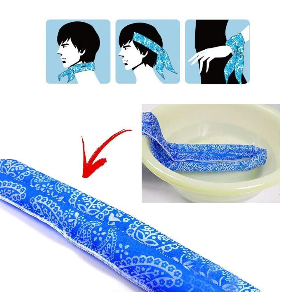 Bufanda de Enfriamiento de Hielo,10 Piezas Bufanda de Enfriamiento del Cuello, para actividades al aire libre de hombres y mujeres