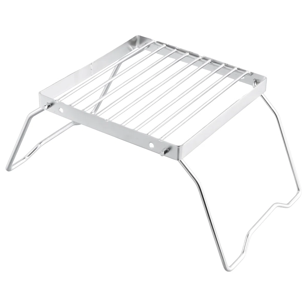 Parrilla de Camping, Soporte Plegable para Camping al Aire Libre, Soporte Ultraligero para Fogata de Acero Inoxidable, Parrilla Portátil para Camping, Senderismo, Barbacoa, Pesca
