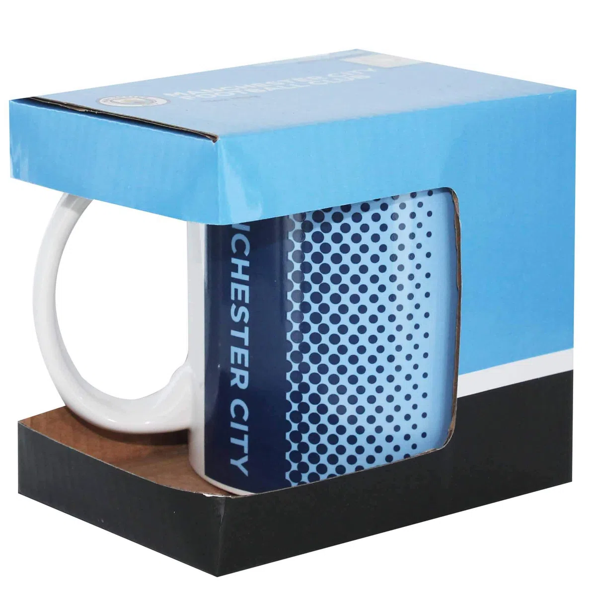 Taza de cerámica con escudo del Manchester City de 325 ml