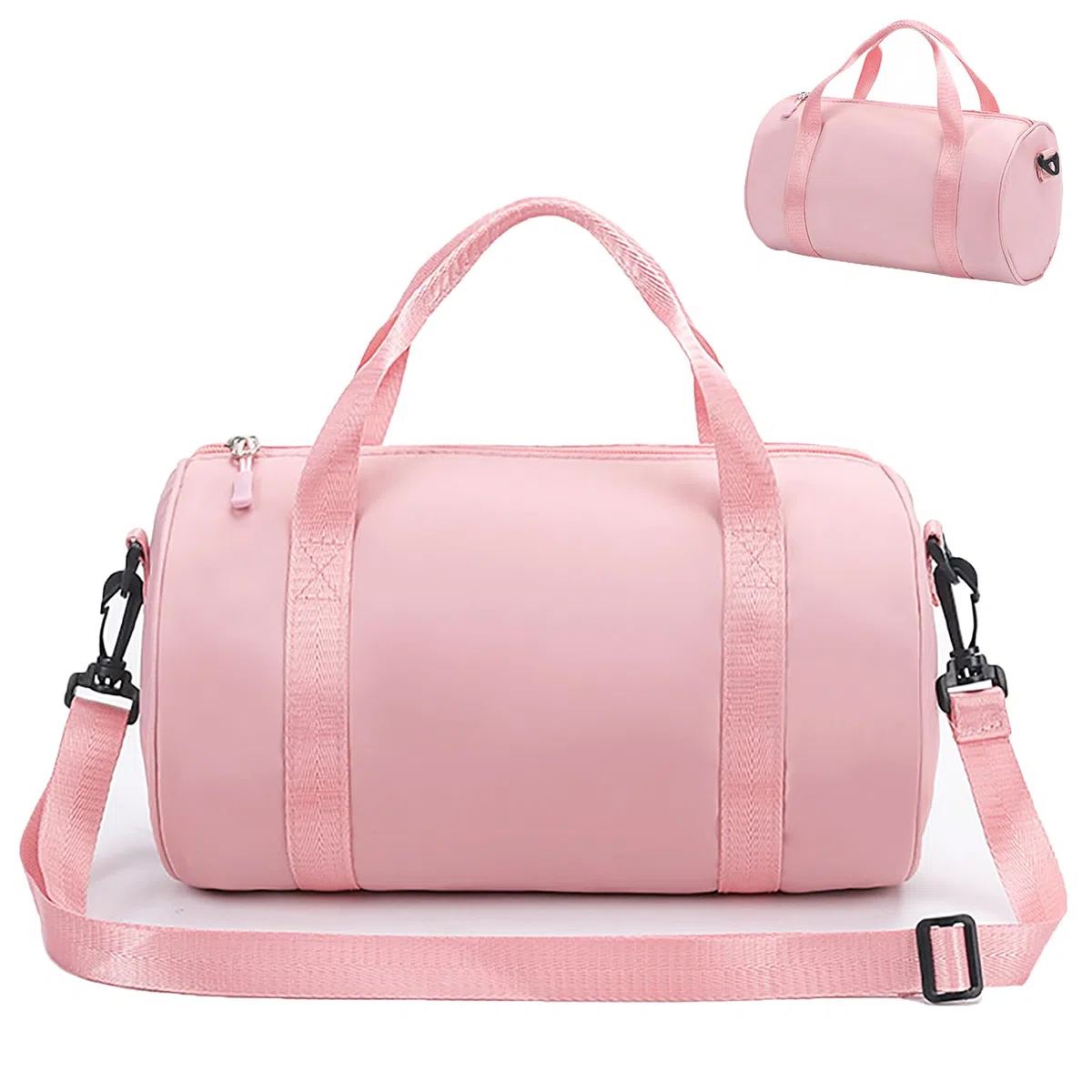 Bolsa de gimnasia personalizada para niñas, bolsa de deporte para niñas, bolsa de deporte rosa, 20 x 20 x 40 cm, gran regalo para niños, Pink, Niña